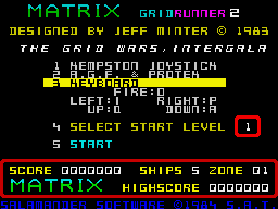 Matrix: Gridrunner 2 per Sinclair ZX Spectrum