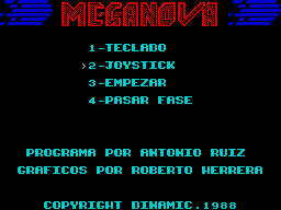 Meganova per Sinclair ZX Spectrum