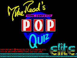 Mike Read's Computer Pop Quiz per Sinclair ZX Spectrum