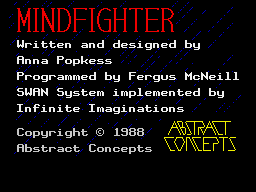 Mindfighter per Sinclair ZX Spectrum