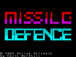 Missile Defence per Sinclair ZX Spectrum