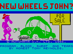 New Wheels John? per Sinclair ZX Spectrum