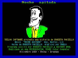 Noche Agitada per Sinclair ZX Spectrum