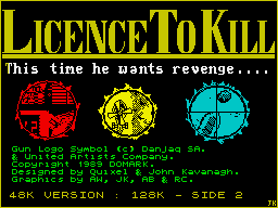 007: Licence to Kill per Sinclair ZX Spectrum