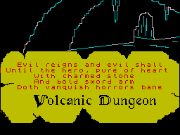 Volcanic Dungeon per Sinclair ZX Spectrum