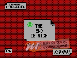 The End Is Nigh per Sinclair ZX Spectrum