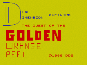 The Quest of the Golden Orange Peel per Sinclair ZX Spectrum