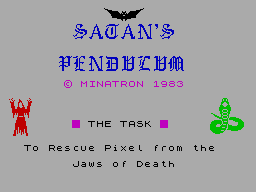 Satan's Pendulum per Sinclair ZX Spectrum