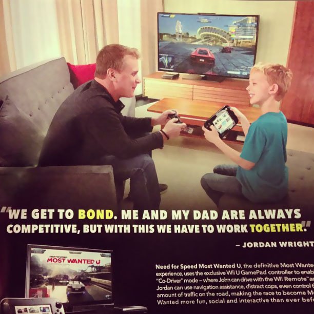 Una pubblicità in stile vintage per Need for Speed: Most Wanted U