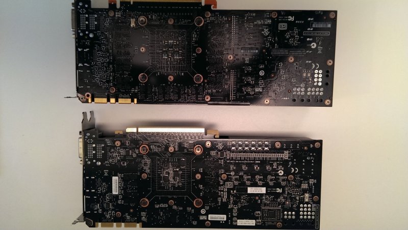 GTX 780 (sopra) contro GTX 680