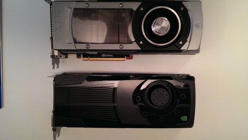 GTX 780 (sopra) contro GTX 680