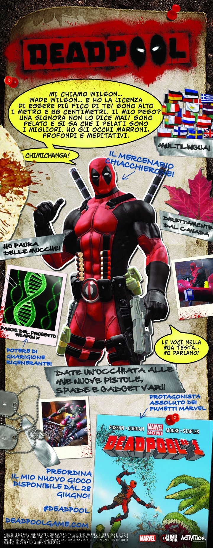 Tutto quello che volevate sapere su Deadpool in un'interessante infografica