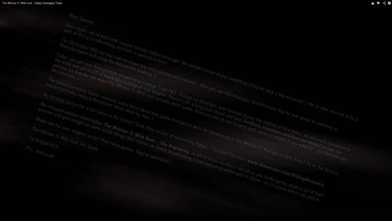 The Witcher 3 - Il trailer dell'E3 nasconde un segreto