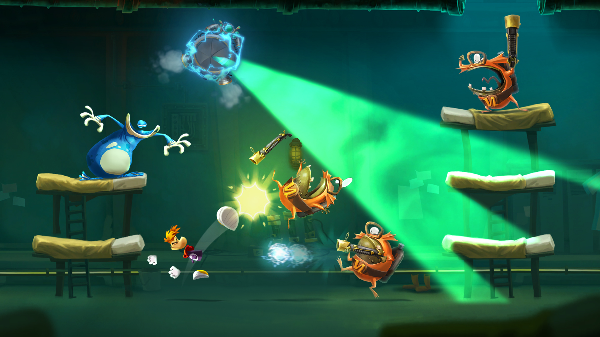 Прохождение rayman legends 20000 люмов под водой смертельный свет