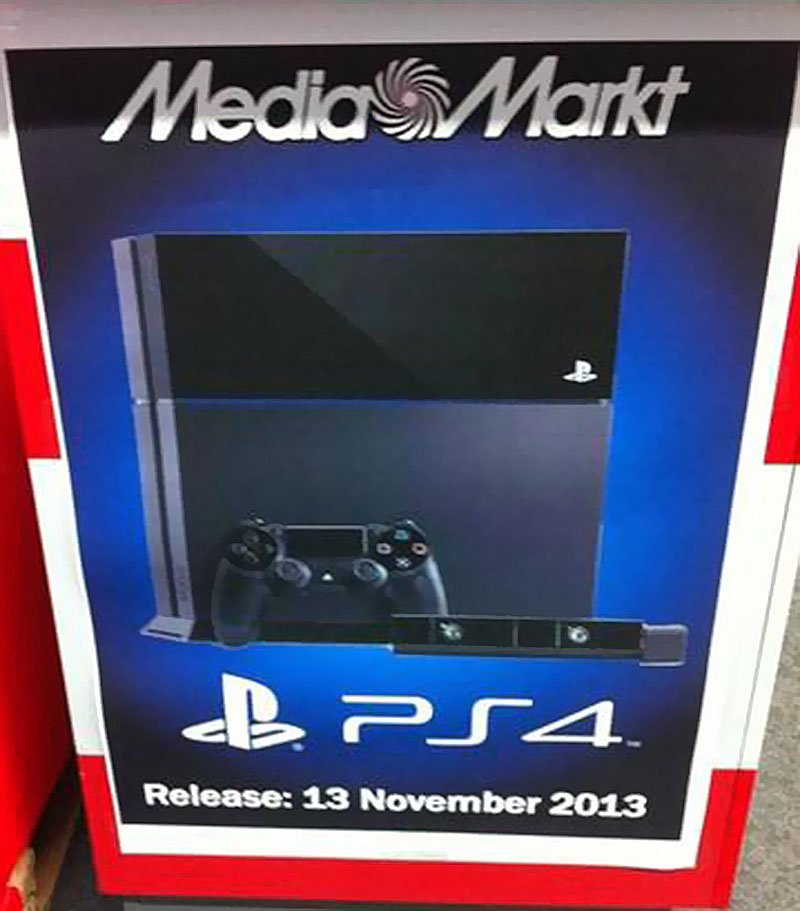 PlayStation 4 uscirà in Europa il 13 novembre?