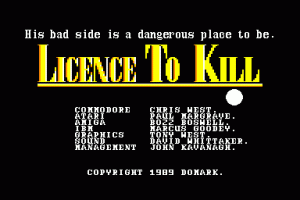 007: Licence to Kill per Commodore 64