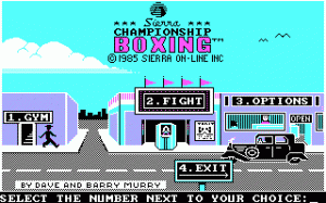 Sierra Championship Boxing per PC MS-DOS