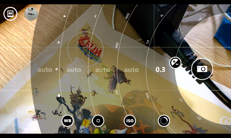 Il menu radiale di Nokia Camera Il menu radiale di Nokia Camera