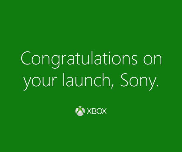 Microsoft si congratula con Sony per il lancio di PlayStation 4
