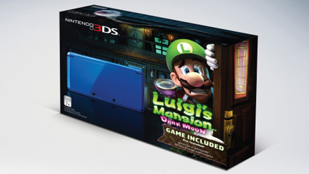 In America arriva il bundle di Nintendo 3DS blu con Luigi's Mansion In America arriva il bundle di Nintendo 3DS blu con Luigi's Mansion