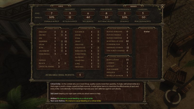 La creazione del personaggio non è un'affare banale