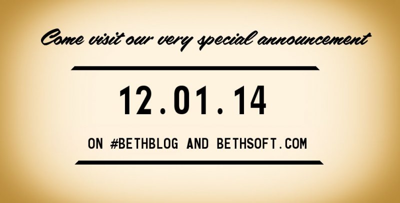 Bethesda farà un annuncio speciale il 12 gennaio Bethesda farà un annuncio speciale il 12 gennaio