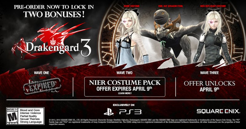 Drakengard 3 - Nuovo videodiario e contenuti extra per i pre-order Drakengard 3 - Nuovo videodiario e contenuti extra per i pre-order