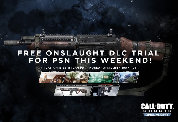 Call of Duty: Ghosts – Onslaught gratuito per tutto il fine settimana su PSN