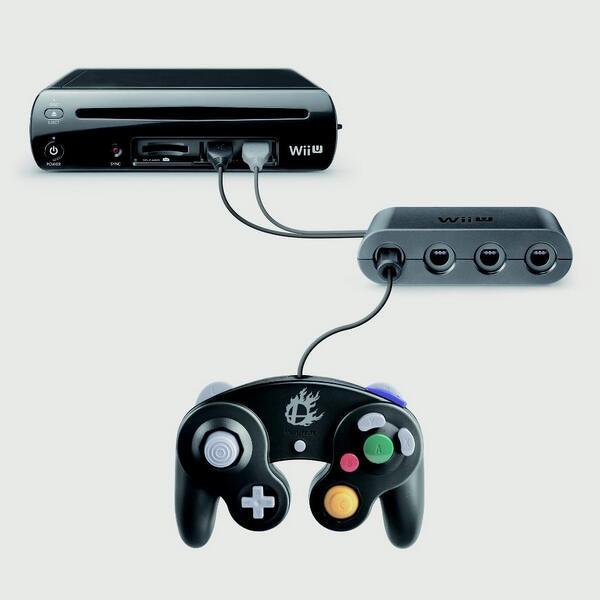 Il controller GameCube, attraverso lo speciale adattatore per Wii U, potrà essere usato come un Classic Controller Il controller GameCube, attraverso lo speciale adattatore per Wii U, potrà essere usato come un Classic Controller