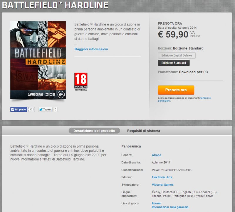 Già possibile preordinare Battlefield Hardline su Origin Già possibile preordinare Battlefield Hardline su Origin