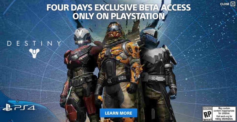 Quattro giorni di accesso anticipato alla beta di Destiny su PlayStation 3 e PlayStation 4 Quattro giorni di accesso anticipato alla beta di Destiny su PlayStation 3 e PlayStation 4
