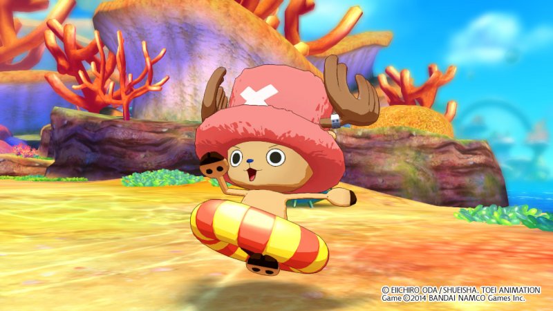 One Piece: Unlimited World Red, Chopper si diverte in spiaggia One Piece: Unlimited World Red, Chopper si diverte in spiaggia