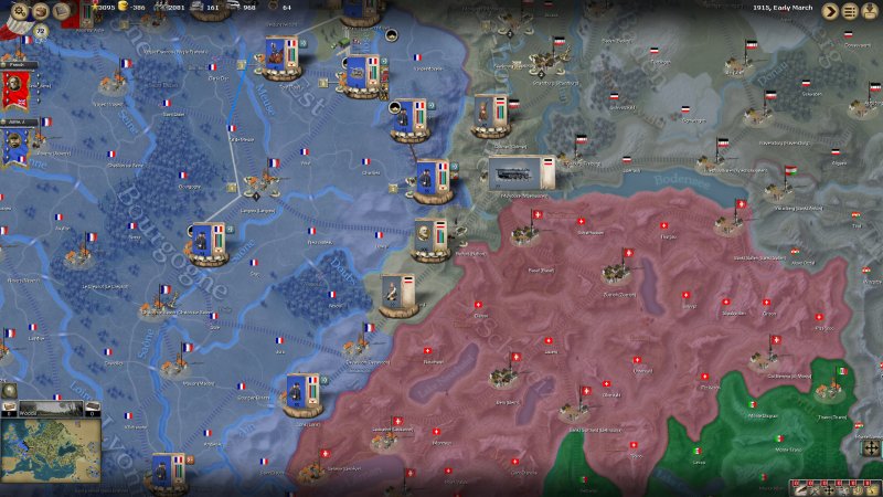 La mappa permette di sottolineare diversi elementi