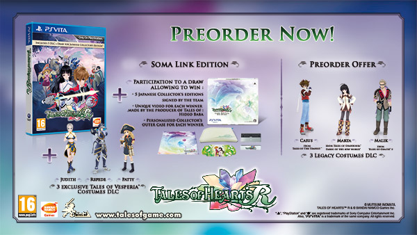 Tales of Hearts R, ecco la Day One Edition e i contenuti bonus per i preorder Tales of Hearts R, ecco la Day One Edition e i contenuti bonus per i preorder
