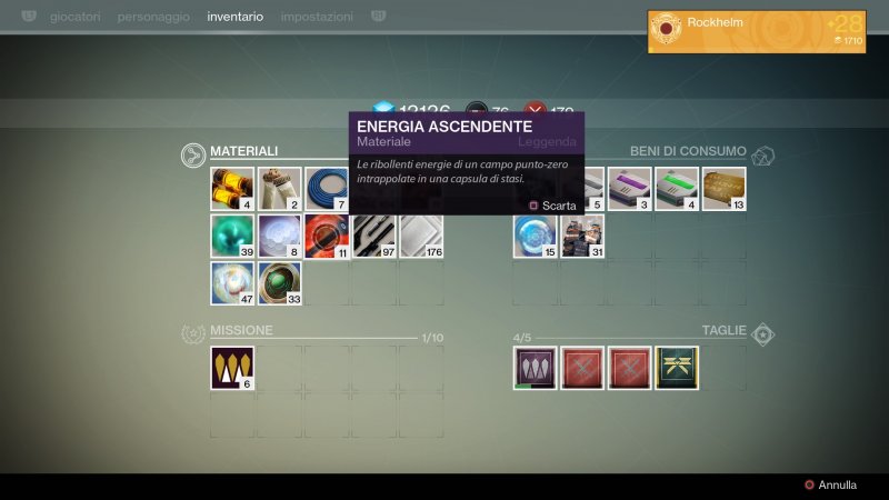 I materiali di Destiny