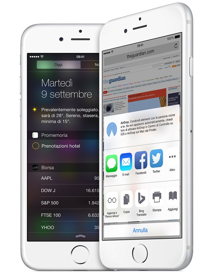iPhone 6 e iPhone 6 Plus