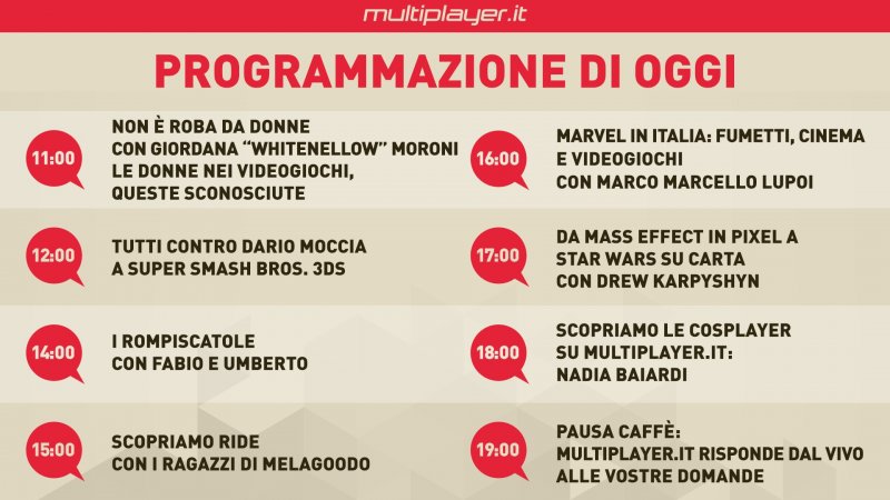 Lucca Comics & Games continua: ecco tutti i nostri live di venerdì