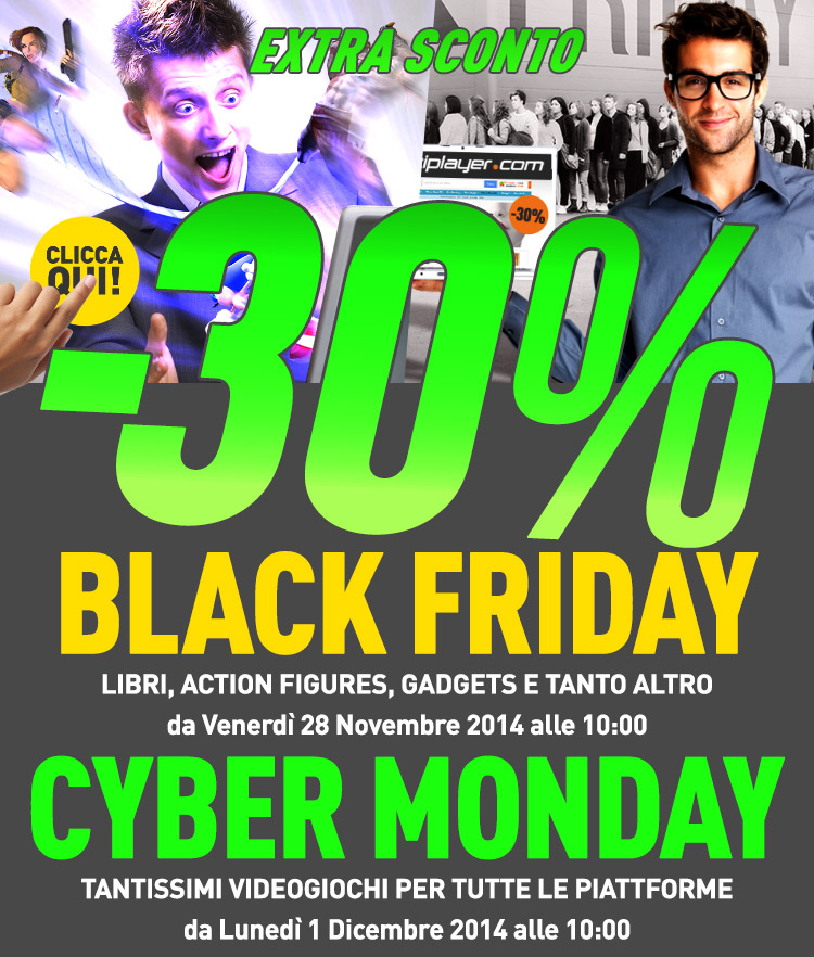 Da domani inizia il Black Friday di Multiplayer.com