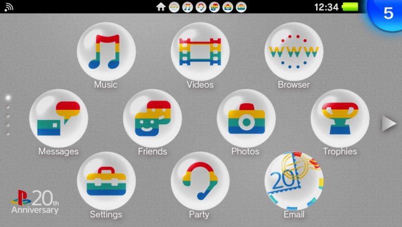 Nuovi temi per festeggiare i 20 anni di PlayStation