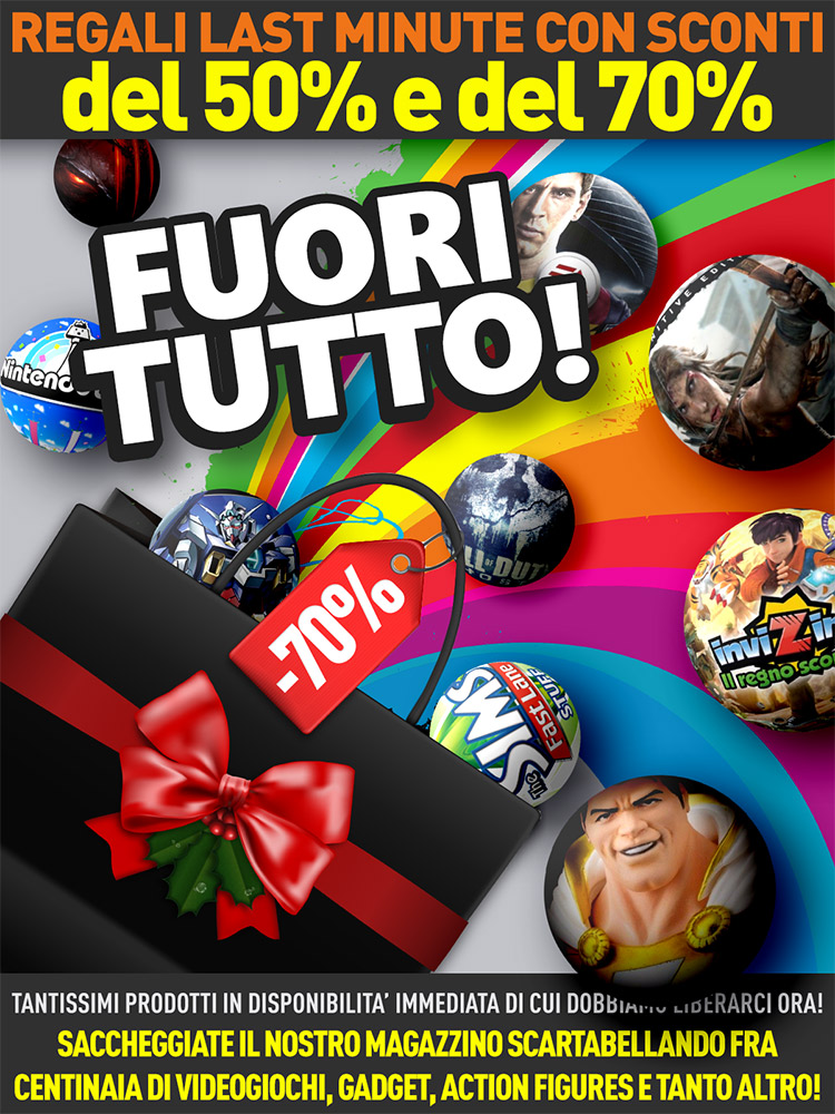 Fuori Tutto: sconti fino all'80% su Multiplayer.com Fuori Tutto: sconti fino all'80% su Multiplayer.com