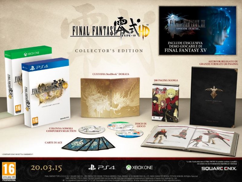 Disponibile su Multiplayer.com le edizioni Collector's e Limited di Final Fantasy Type-0 HD