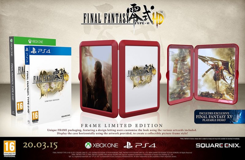 Immagini per la Limited Edition 'Fr4me' annunciata per Final Fantasy: Type-0 HD in Europa