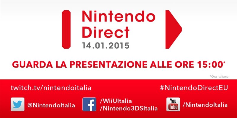 Il nuovo Nintendo Direct è previsto per domani, si parlerà dei titoli del 2015 Il nuovo Nintendo Direct è previsto per domani, si parlerà dei titoli del 2015