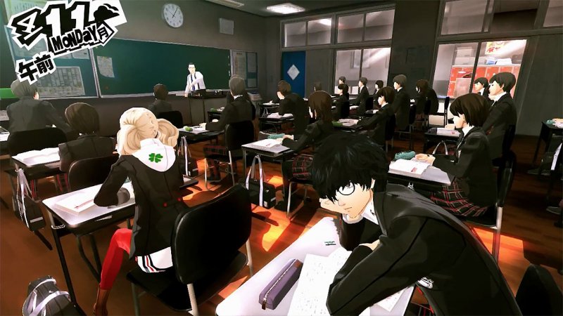 Persona 5, una lezione scolastica Persona 5, una lezione scolastica