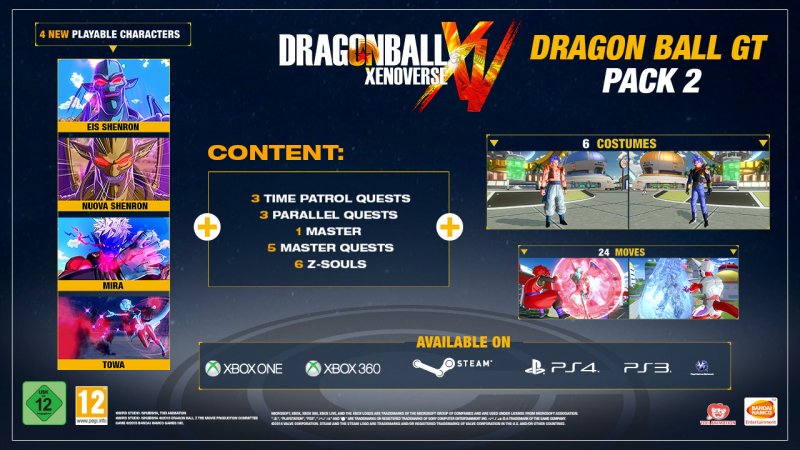 Contenuti e immagini per il secondo DLC di Dragon Ball Xenoverse