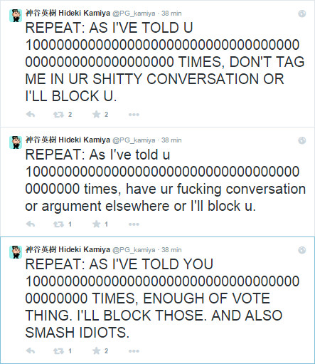 E Hideki Kamiya, infine, sbroccò E Hideki Kamiya, infine, sbroccò