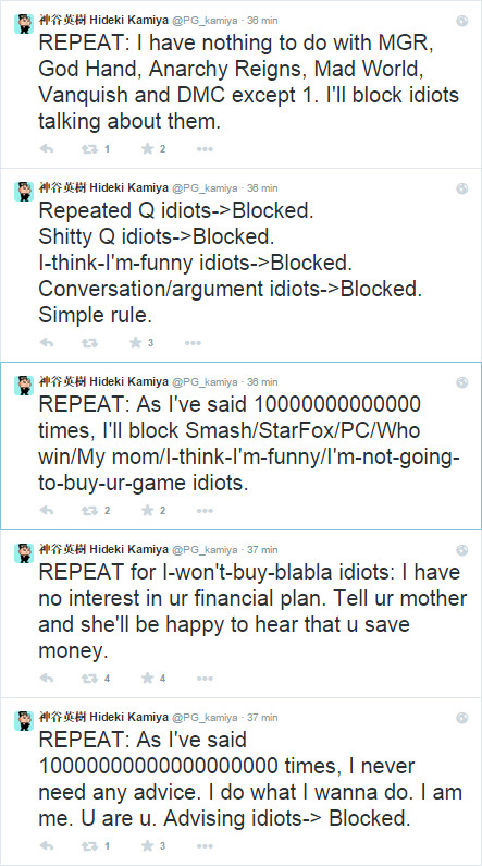 E Hideki Kamiya, infine, sbroccò E Hideki Kamiya, infine, sbroccò