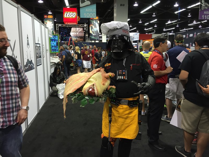 L'unico Jar Jar presente all'evento L'unico Jar Jar presente all'evento