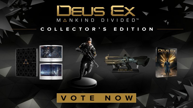 Saranno gli utenti a determinare i contenuti della Collector's Edition di Deus Ex: Mankind Divided Saranno gli utenti a determinare i contenuti della Collector's Edition di Deus Ex: Mankind Divided