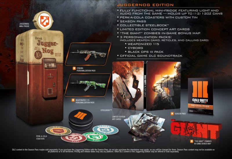 [aggiornata] Anche la Collector's Edition di Call of Duty: Black Ops III non scherza, includerà un vero mini-frigo